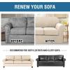 imageHVERSAILTEX 2 Piece Stretch Stylish Furniture CoverProtector Chair Covers for Living Room Soft with Elastic Bottom for Kids Spandex Jacquard Fabric Small ChecksChair BlackNatural