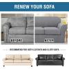 imageHVERSAILTEX 2 Piece Stretch Stylish Furniture CoverProtector Chair Covers for Living Room Soft with Elastic Bottom for Kids Spandex Jacquard Fabric Small ChecksChair BlackDove