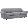 imageHVERSAILTEX 2 Piece Stretch Stylish Furniture CoverProtector Chair Covers for Living Room Soft with Elastic Bottom for Kids Spandex Jacquard Fabric Small ChecksChair BlackDove
