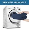 imageHVERSAILTEX 2 Piece Stretch Stylish Furniture CoverProtector Chair Covers for Living Room Soft with Elastic Bottom for Kids Spandex Jacquard Fabric Small ChecksChair BlackNavy
