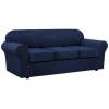 imageHVERSAILTEX 2 Piece Stretch Stylish Furniture CoverProtector Chair Covers for Living Room Soft with Elastic Bottom for Kids Spandex Jacquard Fabric Small ChecksChair BlackNavy