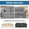imageHVERSAILTEX 2 Piece Stretch Stylish Furniture CoverProtector Chair Covers for Living Room Soft with Elastic Bottom for Kids Spandex Jacquard Fabric Small ChecksChair BlackDove