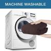 imageHVERSAILTEX 2 Piece Stretch Stylish Furniture CoverProtector Chair Covers for Living Room Soft with Elastic Bottom for Kids Spandex Jacquard Fabric Small ChecksChair BlackChocolate