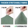 imageHVERSAILTEX 2 Piece Stretch Stylish Furniture CoverProtector Chair Covers for Living Room Soft with Elastic Bottom for Kids Spandex Jacquard Fabric Small ChecksChair BlackLoden Frost
