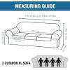 imageHVERSAILTEX 2 Piece Stretch Stylish Furniture CoverProtector Chair Covers for Living Room Soft with Elastic Bottom for Kids Spandex Jacquard Fabric Small ChecksChair BlackBlack