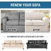 imageHVERSAILTEX 2 Piece Stretch Stylish Furniture CoverProtector Chair Covers for Living Room Soft with Elastic Bottom for Kids Spandex Jacquard Fabric Small ChecksChair BlackIvory