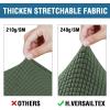 imageHVERSAILTEX 2 Piece Stretch Stylish Furniture CoverProtector Chair Covers for Living Room Soft with Elastic Bottom for Kids Spandex Jacquard Fabric Small ChecksChair BlackBronze Green