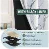 imageHVERSAILTEX Blackout Curtains for BedroomLiving Room Thermal Insulated Printed Curtain Drapes 63 Inches Long Energy Efficient Room Darkening Curtains Pair 2 Panels Vintage Floral Brown ampamp BlueMarble Antique Green