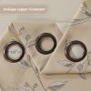 imageHVERSAILTEX Blackout Curtains for BedroomLiving Room Thermal Insulated Printed Curtain Drapes 63 Inches Long Energy Efficient Room Darkening Curtains Pair 2 Panels Vintage Floral Brown ampamp BlueTaupe Bird