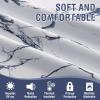 imageHVERSAILTEX Blackout Curtains for BedroomLiving Room Thermal Insulated Printed Curtain Drapes 63 Inches Long Energy Efficient Room Darkening Curtains Pair 2 Panels Vintage Floral Brown ampamp BlueMarble Dark Blue