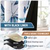 imageHVERSAILTEX Blackout Curtains for BedroomLiving Room Thermal Insulated Printed Curtain Drapes 63 Inches Long Energy Efficient Room Darkening Curtains Pair 2 Panels Vintage Floral Brown ampamp BlueBella Vista Indigo
