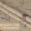 imageHVERSAILTEX Blackout Curtains for BedroomLiving Room Thermal Insulated Printed Curtain Drapes 63 Inches Long Energy Efficient Room Darkening Curtains Pair 2 Panels Vintage Floral Brown ampamp BlueTaupe Bird