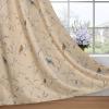 imageHVERSAILTEX Blackout Curtains for BedroomLiving Room Thermal Insulated Printed Curtain Drapes 63 Inches Long Energy Efficient Room Darkening Curtains Pair 2 Panels Vintage Floral Brown ampamp BlueTaupe Bird