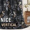 imageHVERSAILTEX Blackout Curtains for BedroomLiving Room Thermal Insulated Printed Curtain Drapes 63 Inches Long Energy Efficient Room Darkening Curtains Pair 2 Panels Vintage Floral Brown ampamp BlueVintage Brocade