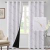 imageHVERSAILTEX Blackout Curtains for BedroomLiving Room Thermal Insulated Printed Curtain Drapes 63 Inches Long Energy Efficient Room Darkening Curtains Pair 2 Panels Vintage Floral Brown ampamp BlueMarble Gold