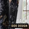 imageHVERSAILTEX Blackout Curtains for BedroomLiving Room Thermal Insulated Printed Curtain Drapes 63 Inches Long Energy Efficient Room Darkening Curtains Pair 2 Panels Vintage Floral Brown ampamp BlueVintage Brocade