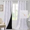 imageHVERSAILTEX Blackout Curtains for BedroomLiving Room Thermal Insulated Printed Curtain Drapes 63 Inches Long Energy Efficient Room Darkening Curtains Pair 2 Panels Vintage Floral Brown ampamp BlueMarble Gold