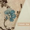 imageHVERSAILTEX Blackout Curtains for BedroomLiving Room Thermal Insulated Printed Curtain Drapes 63 Inches Long Energy Efficient Room Darkening Curtains Pair 2 Panels Vintage Floral Brown ampamp BlueBrown and Blue Floral
