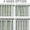imageHVERSAILTEX Linen Curtains 108 Inch Length 2 Panels Set Thick Window Drape Semi Sheer Light Filtering Rod Pocket Back Tab Pinch Pleated Treatment Neutral Farmhouse Living Room 52x108Natural WhiteGreen Bay