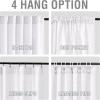 imageHVERSAILTEX Linen Curtains 108 Inch Length 2 Panels Set Thick Window Drape Semi Sheer Light Filtering Rod Pocket Back Tab Pinch Pleated Treatment Neutral Farmhouse Living Room 52x108Natural WhiteNatural White