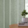 imageHVERSAILTEX Linen Curtains 108 Inch Length 2 Panels Set Thick Window Drape Semi Sheer Light Filtering Rod Pocket Back Tab Pinch Pleated Treatment Neutral Farmhouse Living Room 52x108Natural WhiteGreen Bay
