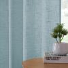 imageHVERSAILTEX Linen Curtains 108 Inch Length 2 Panels Set Thick Window Drape Semi Sheer Light Filtering Rod Pocket Back Tab Pinch Pleated Treatment Neutral Farmhouse Living Room 52x108Natural WhiteCloud Blue