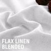 imageHVERSAILTEX Linen Curtains 108 Inch Length 2 Panels Set Thick Window Drape Semi Sheer Light Filtering Rod Pocket Back Tab Pinch Pleated Treatment Neutral Farmhouse Living Room 52x108Natural WhiteNatural White