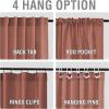imageHVERSAILTEX Linen Curtains 108 Inch Length 2 Panels Set Thick Window Drape Semi Sheer Light Filtering Rod Pocket Back Tab Pinch Pleated Treatment Neutral Farmhouse Living Room 52x108Natural WhiteTerracotta