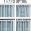 imageHVERSAILTEX Linen Curtains 108 Inch Length 2 Panels Set Thick Window Drape Semi Sheer Light Filtering Rod Pocket Back Tab Pinch Pleated Treatment Neutral Farmhouse Living Room 52x108Natural WhiteCloud Blue