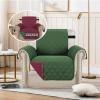 imageHVERSAILTEX Loveseat Couch Cover Reversible Couch Covers for 2 Cushion Couch Water Resistant Furniture Protector Cover with Elastic Strap for Pets KidsLoveseat GreyBeigeChristmas GreenChristmas Red