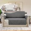 imageHVERSAILTEX Loveseat Couch Cover Reversible Couch Covers for 2 Cushion Couch Water Resistant Furniture Protector Cover with Elastic Strap for Pets KidsLoveseat GreyBeigeCharcoal GreyBeige