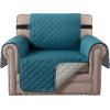 imageHVERSAILTEX Loveseat Couch Cover Reversible Couch Covers for 2 Cushion Couch Water Resistant Furniture Protector Cover with Elastic Strap for Pets KidsLoveseat GreyBeigeDark TealBeige