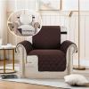imageHVERSAILTEX Loveseat Couch Cover Reversible Couch Covers for 2 Cushion Couch Water Resistant Furniture Protector Cover with Elastic Strap for Pets KidsLoveseat GreyBeigeBrownBeige