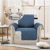 imageHVERSAILTEX Loveseat Couch Cover Reversible Couch Covers for 2 Cushion Couch Water Resistant Furniture Protector Cover with Elastic Strap for Pets KidsLoveseat GreyBeigeDark BlueBeige