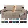 imageHVERSAILTEX Loveseat Couch Cover Reversible Couch Covers for 2 Cushion Couch Water Resistant Furniture Protector Cover with Elastic Strap for Pets KidsLoveseat GreyBeigeKhakiBeige