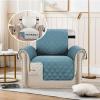 imageHVERSAILTEX Loveseat Couch Cover Reversible Couch Covers for 2 Cushion Couch Water Resistant Furniture Protector Cover with Elastic Strap for Pets KidsLoveseat GreyBeigeCameo BlueBeige