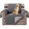 imageHVERSAILTEX Loveseat Couch Cover Reversible Couch Covers for 2 Cushion Couch Water Resistant Furniture Protector Cover with Elastic Strap for Pets KidsLoveseat GreyBeigeCharcoal GreyBeige