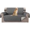 imageHVERSAILTEX Loveseat Couch Cover Reversible Couch Covers for 2 Cushion Couch Water Resistant Furniture Protector Cover with Elastic Strap for Pets KidsLoveseat GreyBeigeCharcoal GreyBeige
