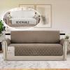 imageHVERSAILTEX Loveseat Couch Cover Reversible Couch Covers for 2 Cushion Couch Water Resistant Furniture Protector Cover with Elastic Strap for Pets KidsLoveseat GreyBeigeTaupe BrownBeige