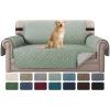 imageHVERSAILTEX Loveseat Couch Cover Reversible Couch Covers for 2 Cushion Couch Water Resistant Furniture Protector Cover with Elastic Strap for Pets KidsLoveseat GreyBeigeDesert SageBeige