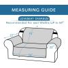 imageHVERSAILTEX Loveseat Couch Cover Reversible Couch Covers for 2 Cushion Couch Water Resistant Furniture Protector Cover with Elastic Strap for Pets KidsLoveseat GreyBeigeDark TealBeige