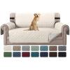 imageHVERSAILTEX Loveseat Couch Cover Reversible Couch Covers for 2 Cushion Couch Water Resistant Furniture Protector Cover with Elastic Strap for Pets KidsLoveseat GreyBeigeIvoryBeige
