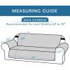 imageHVERSAILTEX Loveseat Couch Cover Reversible Couch Covers for 2 Cushion Couch Water Resistant Furniture Protector Cover with Elastic Strap for Pets KidsLoveseat GreyBeigeBlackGrey