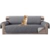 imageHVERSAILTEX Loveseat Couch Cover Reversible Couch Covers for 2 Cushion Couch Water Resistant Furniture Protector Cover with Elastic Strap for Pets KidsLoveseat GreyBeigeGreyBeige