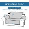 imageHVERSAILTEX Loveseat Couch Cover Reversible Couch Covers for 2 Cushion Couch Water Resistant Furniture Protector Cover with Elastic Strap for Pets KidsLoveseat GreyBeigeBrownBeige