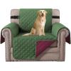 imageHVERSAILTEX Loveseat Couch Cover Reversible Couch Covers for 2 Cushion Couch Water Resistant Furniture Protector Cover with Elastic Strap for Pets KidsLoveseat GreyBeigeChristmas GreenChristmas Red