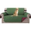 imageHVERSAILTEX Loveseat Couch Cover Reversible Couch Covers for 2 Cushion Couch Water Resistant Furniture Protector Cover with Elastic Strap for Pets KidsLoveseat GreyBeigeChristmas GreenChristmas Red