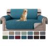 imageHVERSAILTEX Loveseat Couch Cover Reversible Couch Covers for 2 Cushion Couch Water Resistant Furniture Protector Cover with Elastic Strap for Pets KidsLoveseat GreyBeigeDark TealBeige
