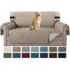 imageHVERSAILTEX Loveseat Couch Cover Reversible Couch Covers for 2 Cushion Couch Water Resistant Furniture Protector Cover with Elastic Strap for Pets KidsLoveseat GreyBeigeKhakiBeige