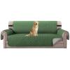 imageHVERSAILTEX Loveseat Couch Cover Reversible Couch Covers for 2 Cushion Couch Water Resistant Furniture Protector Cover with Elastic Strap for Pets KidsLoveseat GreyBeigeChristmas GreenBeige